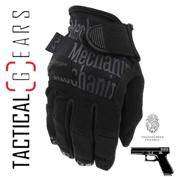 MECHANIX WEAR® - PRECISION PRO HIGH-DEXTERITY GRIP HANDSCHUH COVERT - SCHWARZ